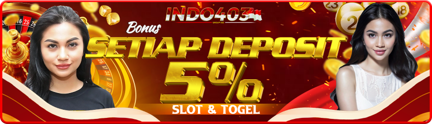 Bonus setiap deposit 5%